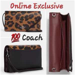 👀50% OFF - NWT‼️ Coach Anna Foldover Clutch Crossbody ●ONLINE EXCLUSIVE●
